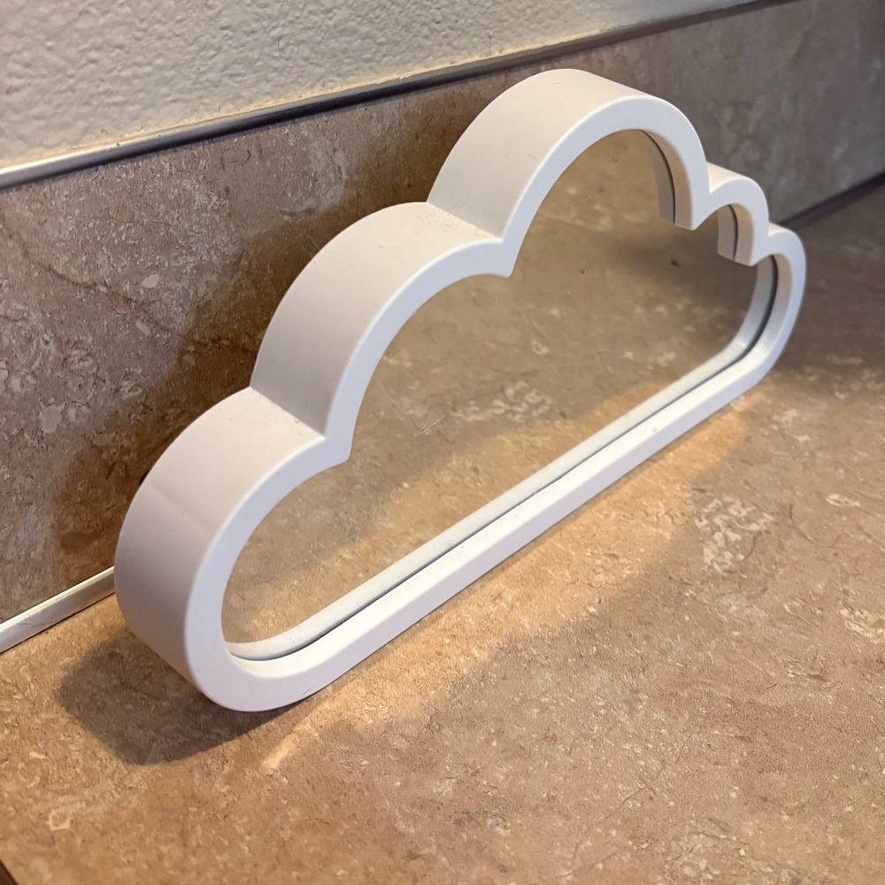 White Cloud Mirror Wall Decor - Picture 2 of 2
